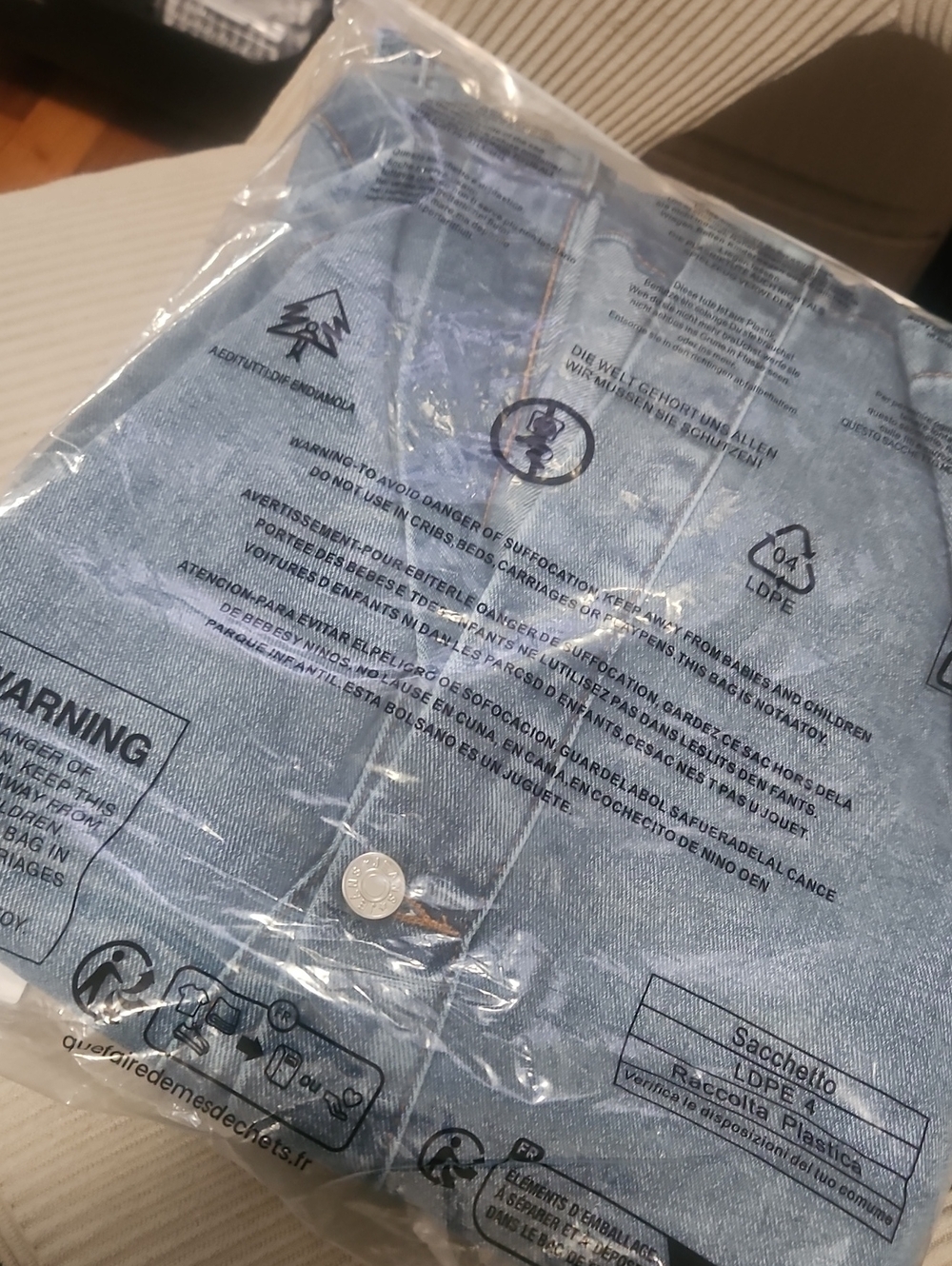 Long Denim Jean Jacket - Picture 3 of 5